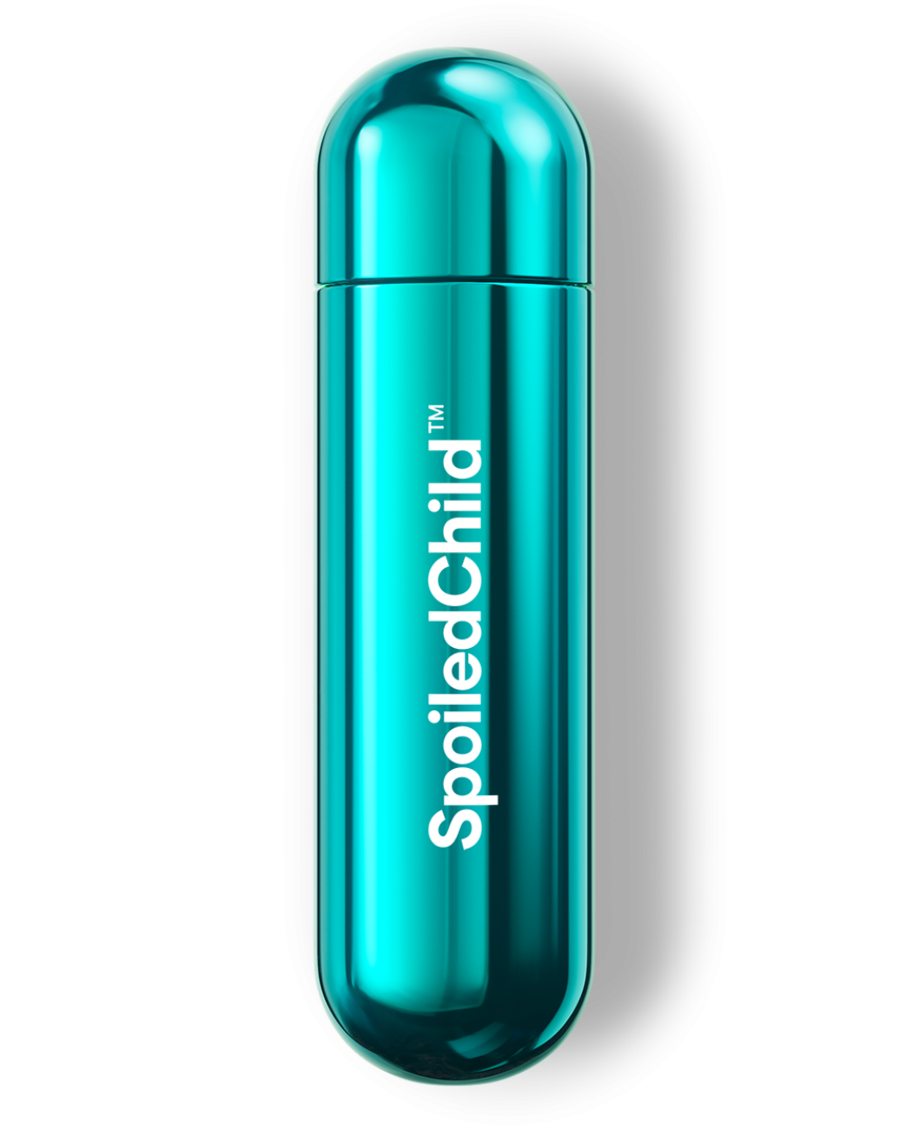A product icon of a sleek, metallic teal-colored S33 capsule with the 